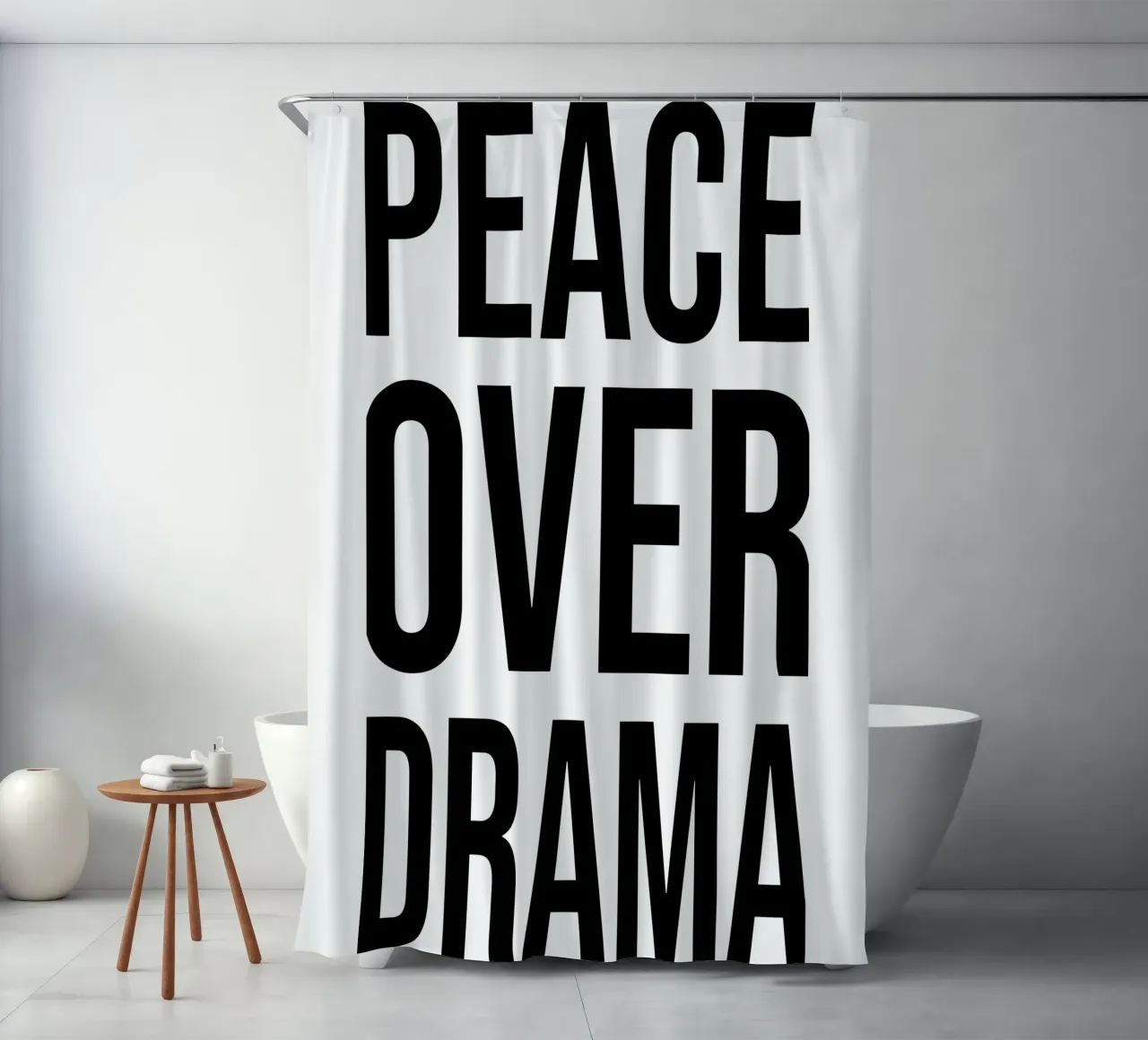OVER Series- bold letters, brave values (5 colors) tenda da doccia da OVER SERIES