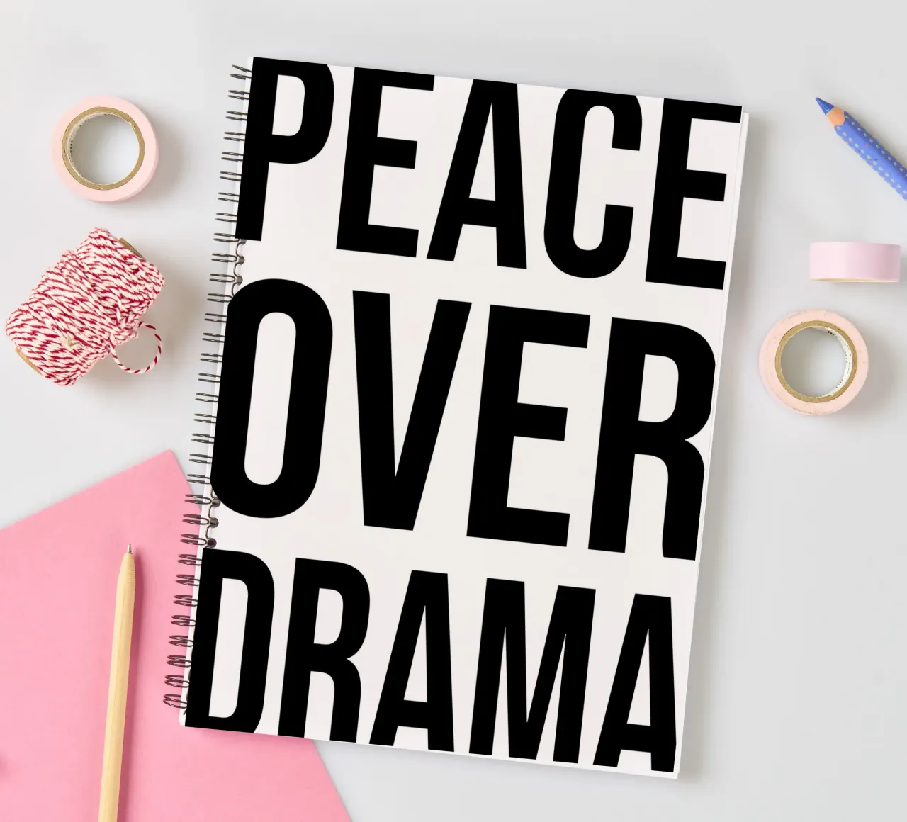 OVER Series- peace over drama (5 colors) diario ad anelli da OVER SERIES
