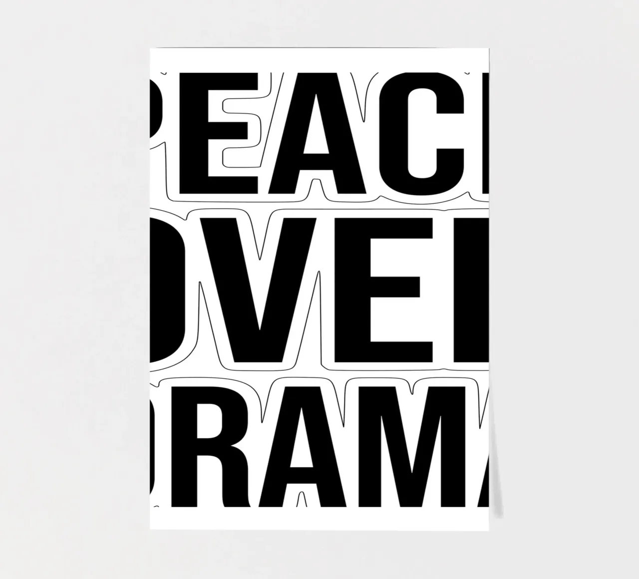 OVER Series- bold letters, brave values (5 colors) foglio adesivo da OVER SERIES