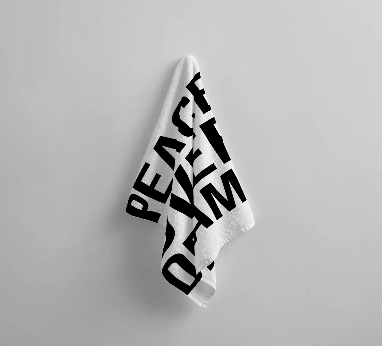 OVER Series- bold letters, brave values (5 colors) badhanddoek van OVER SERIES