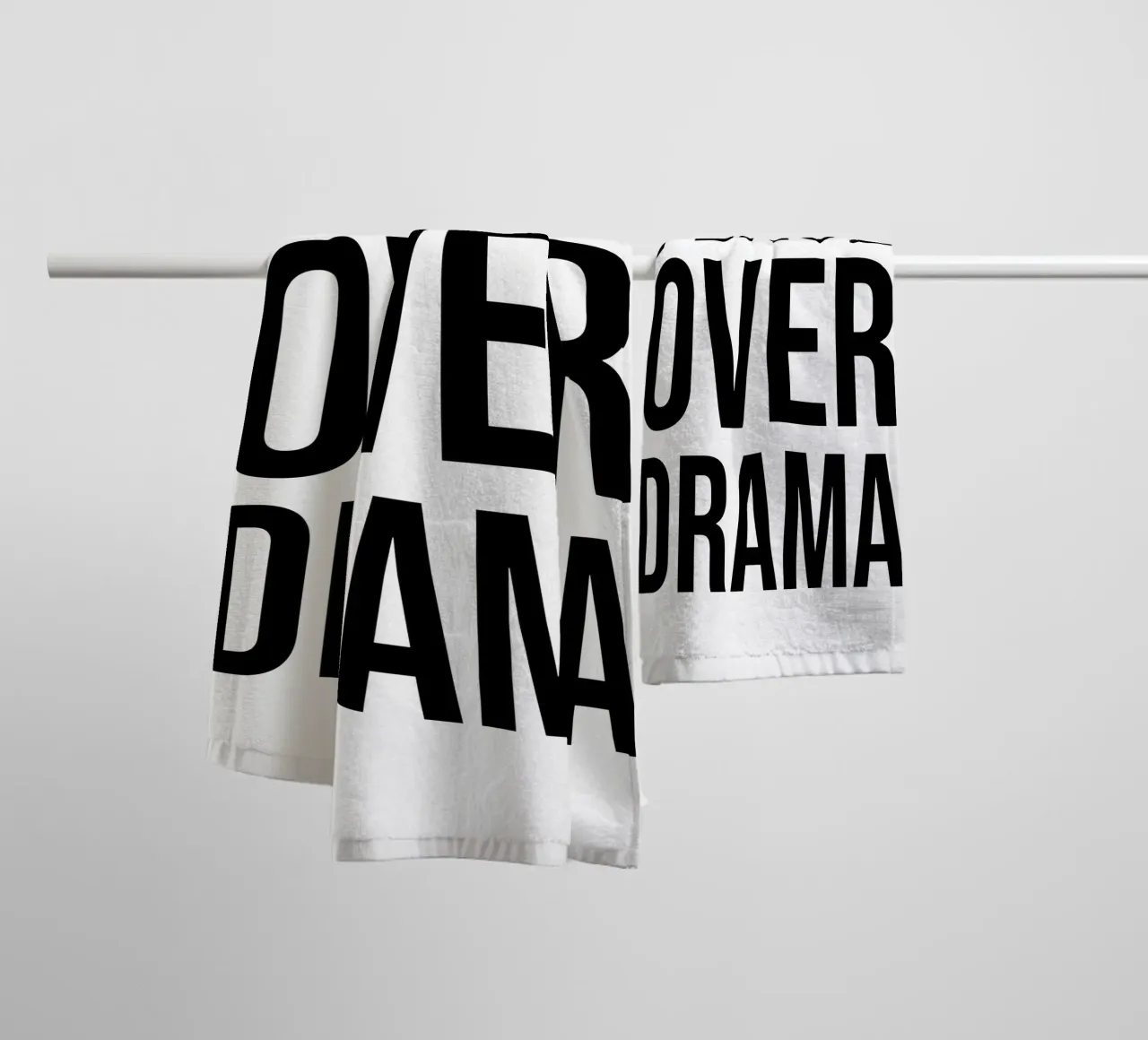 OVER Series- bold letters, brave values (5 colors) badhanddoek van OVER SERIES