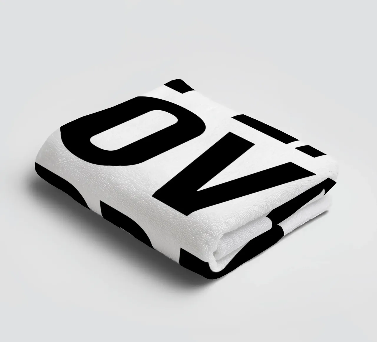 OVER Series- bold letters, brave values (5 colors) badhanddoek van OVER SERIES