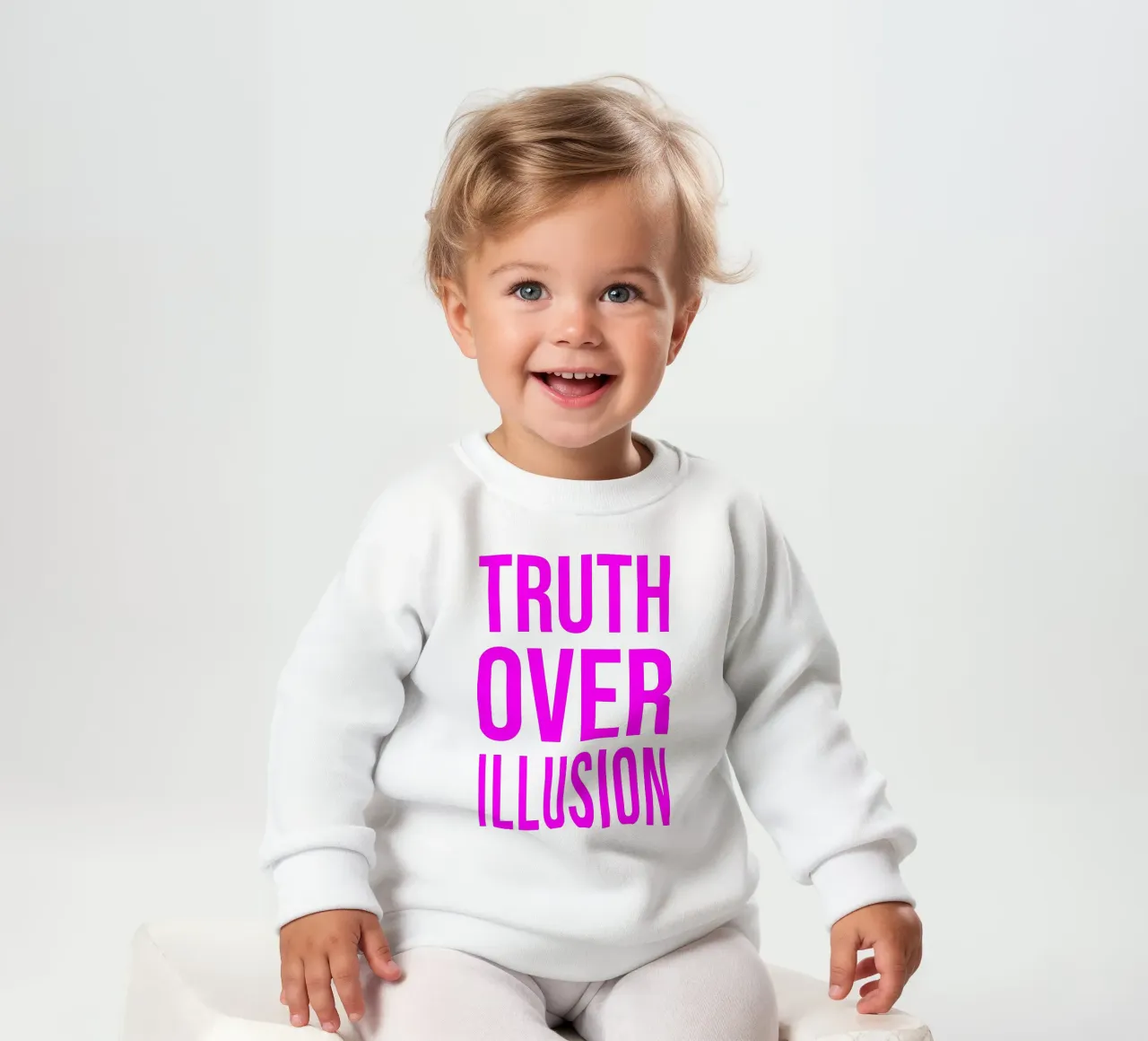 OVER Series- bold letters, brave values (5 colors) felpa neonato da OVER SERIES