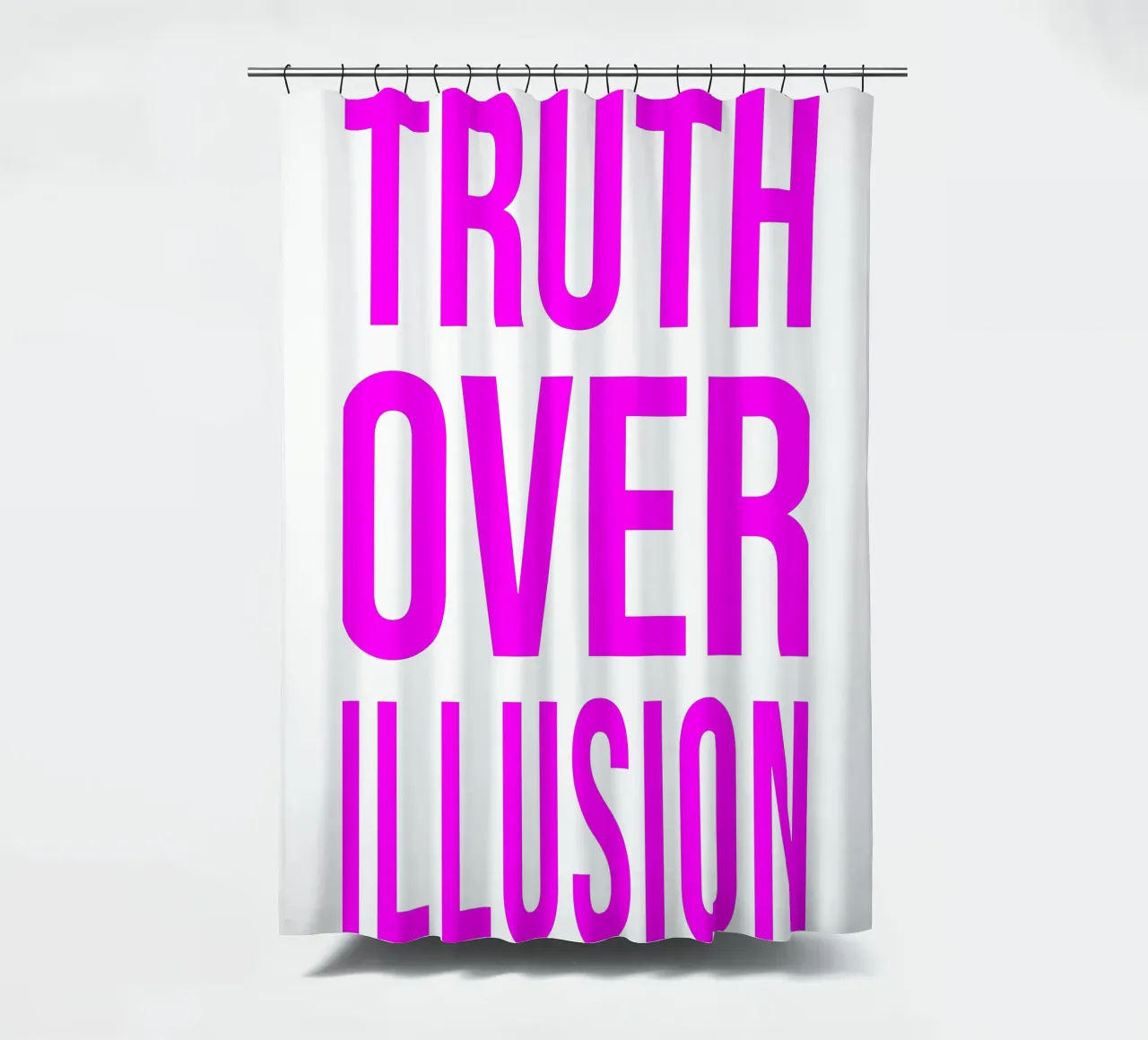 OVER Series- bold letters, brave values (5 colors) tenda da doccia da OVER SERIES