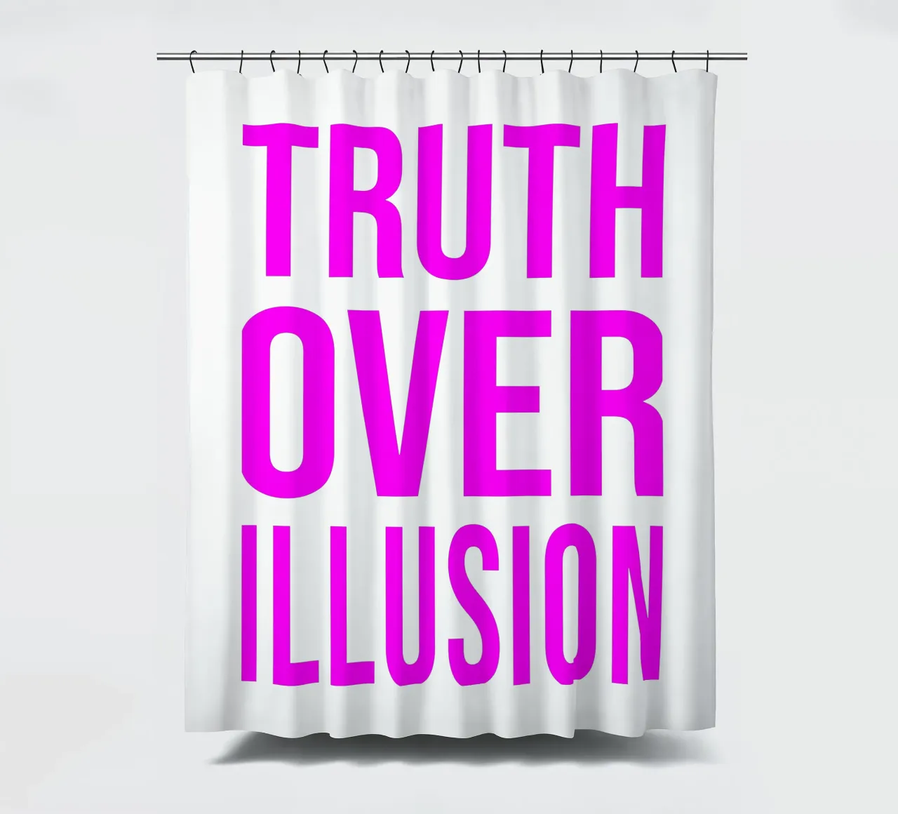OVER Series- bold letters, brave values (5 colors) tenda da doccia da OVER SERIES
