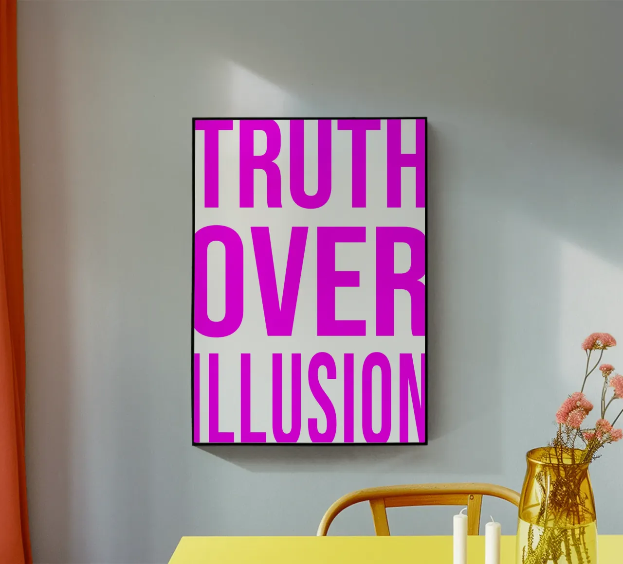 OVER Series- bold letters, brave values (5 colors) plexiglass da OVER SERIES