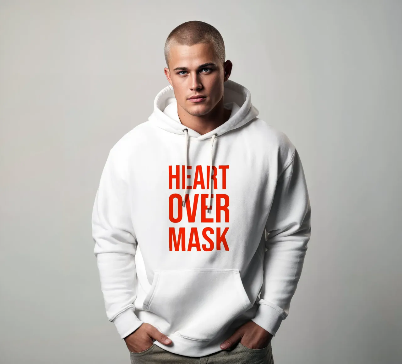 OVER Series- bold letters, brave values (5 colors) sudadera con capucha de OVER SERIES