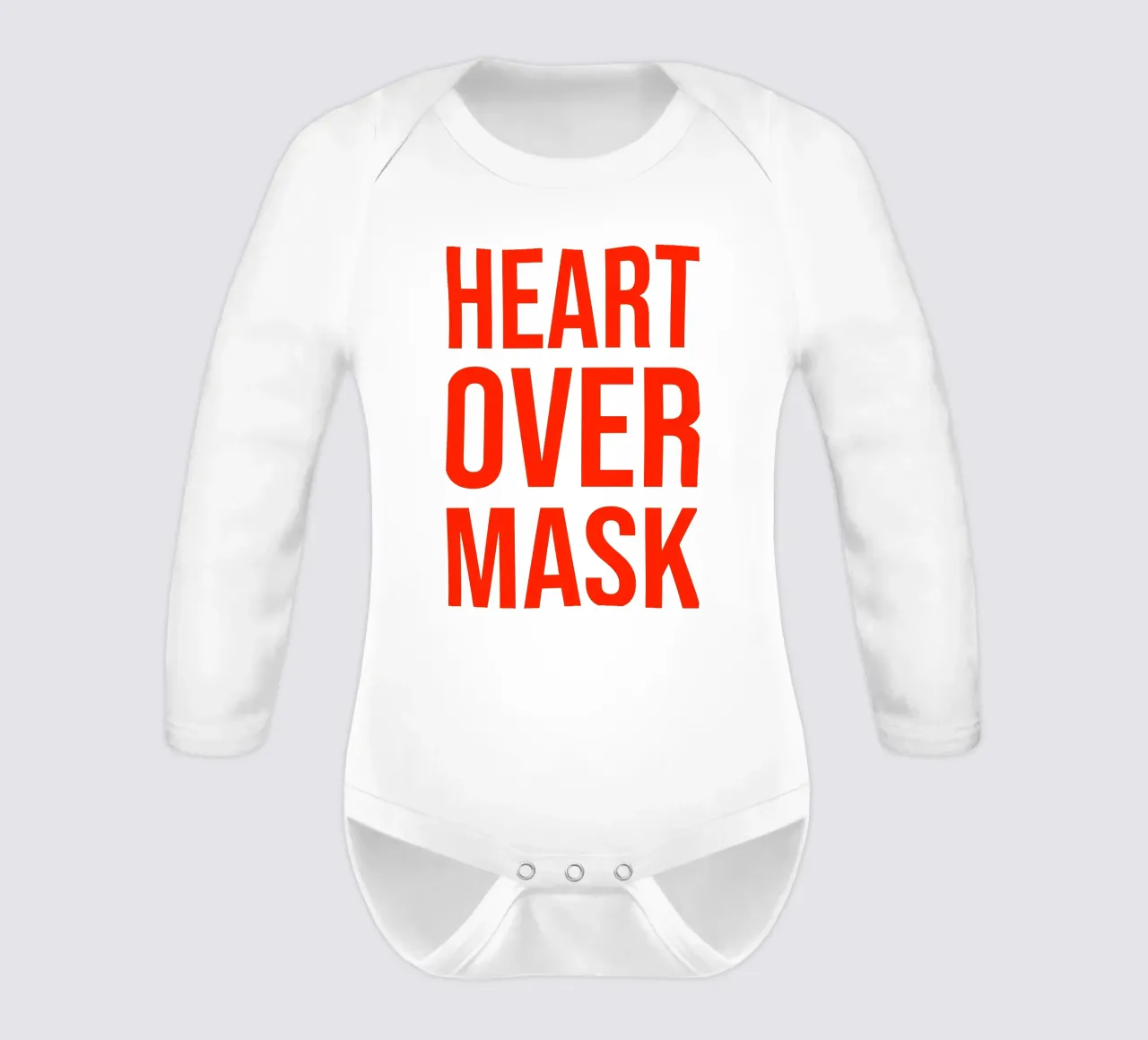 OVER Series- bold letters, brave values (5 colors) body neonato maniche lunghe da OVER SERIES