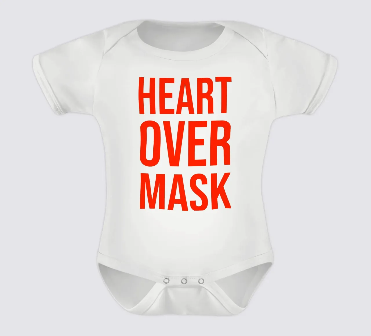 OVER Series- bold letters, brave values (5 colors) body neonato maniche corte da OVER SERIES