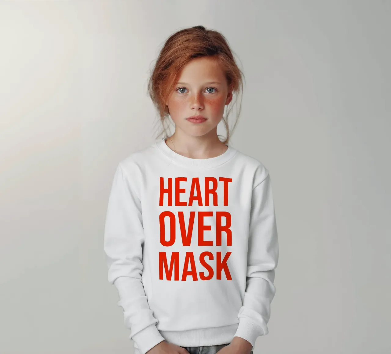 OVER Series- bold letters, brave values (5 colors) felpa bambino da OVER SERIES