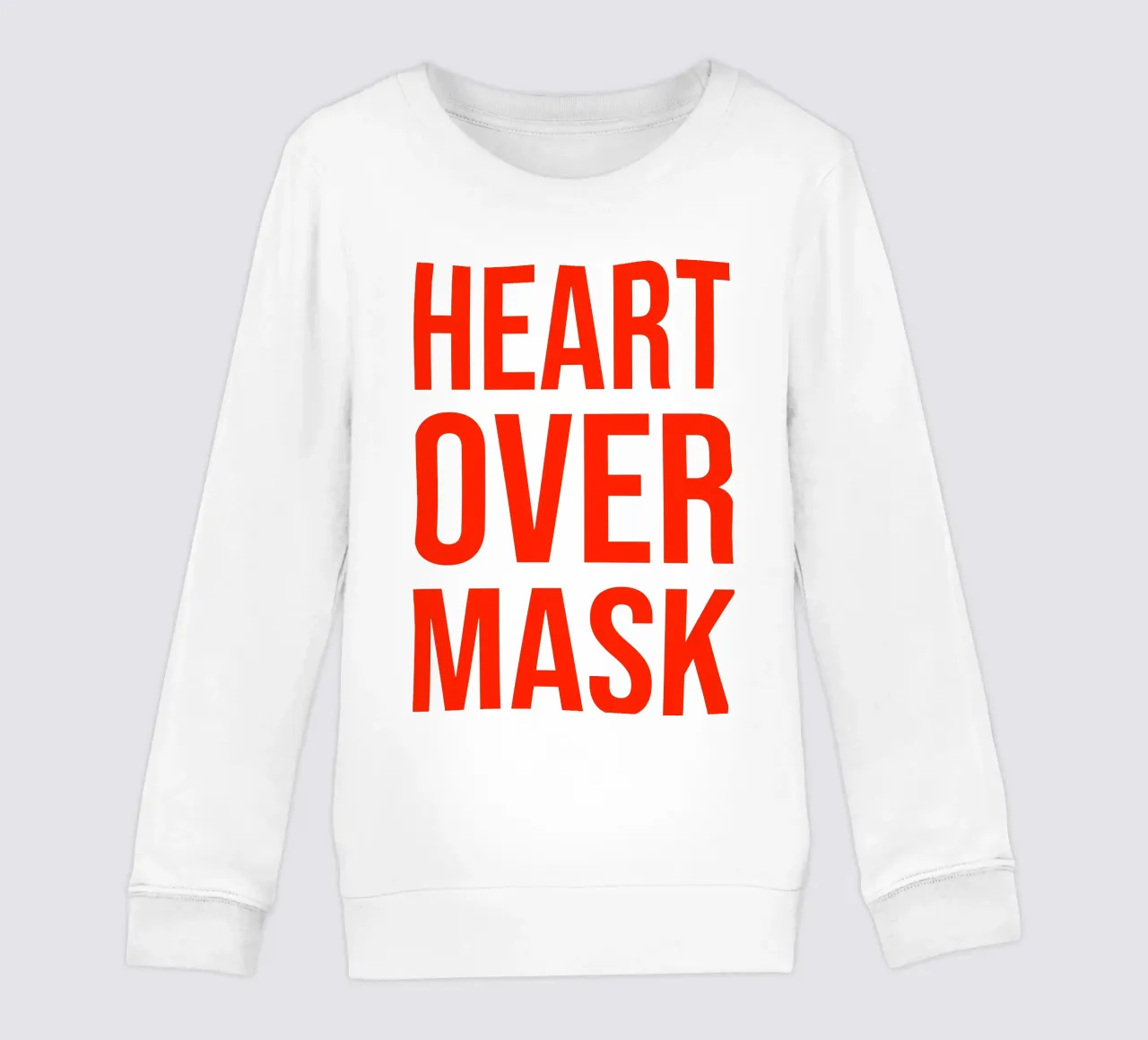 OVER Series- bold letters, brave values (5 colors) felpa bambino da OVER SERIES
