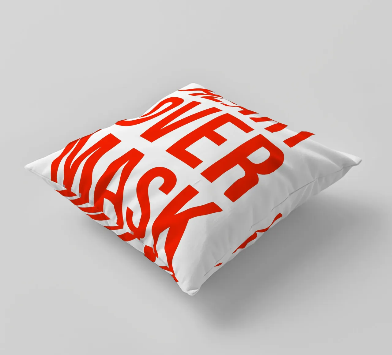 OVER Series- bold letters, brave values (5 colors) cuscino da OVER SERIES