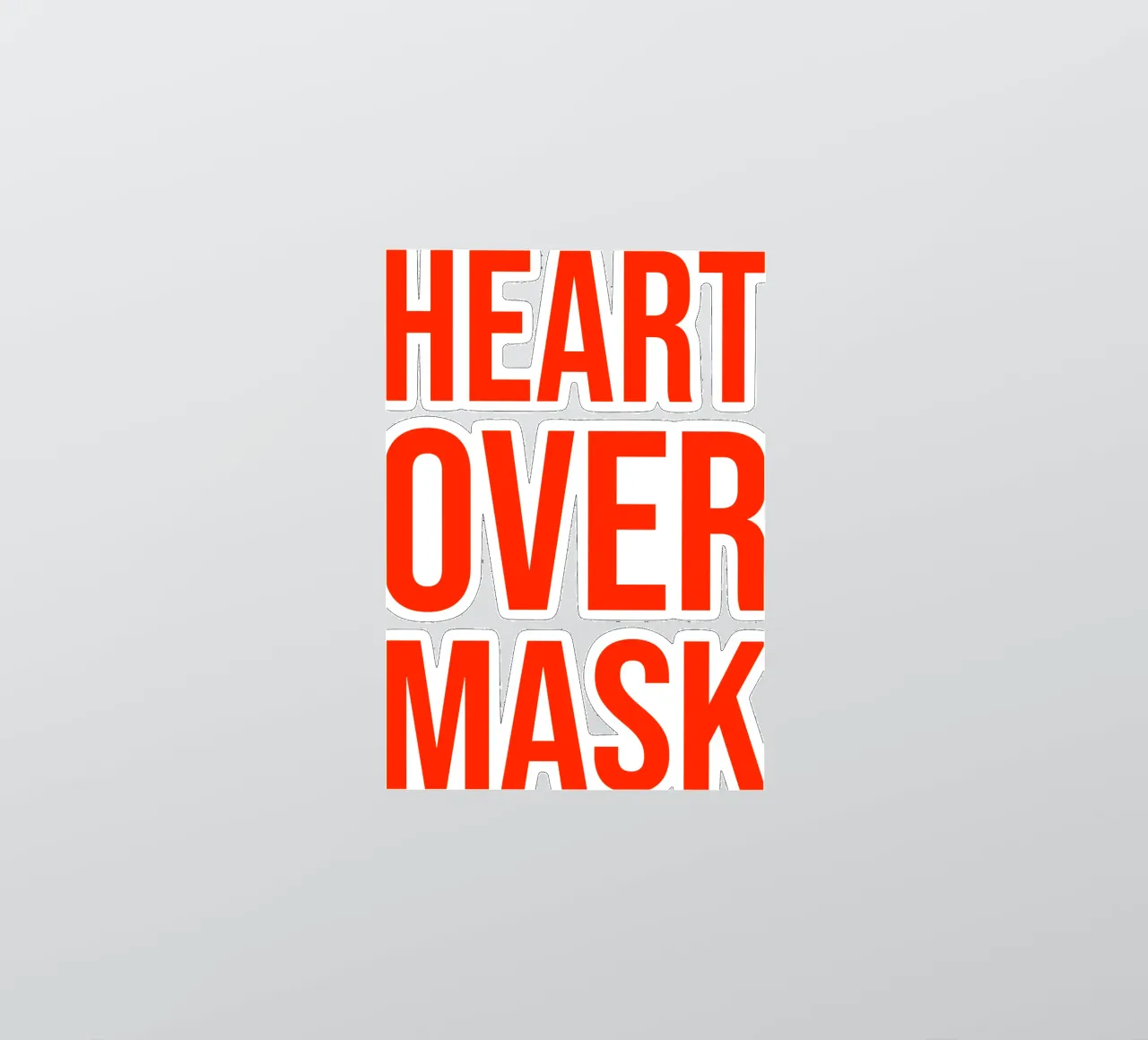 OVER Series- bold letters, brave values (5 colors) adesivo da OVER SERIES