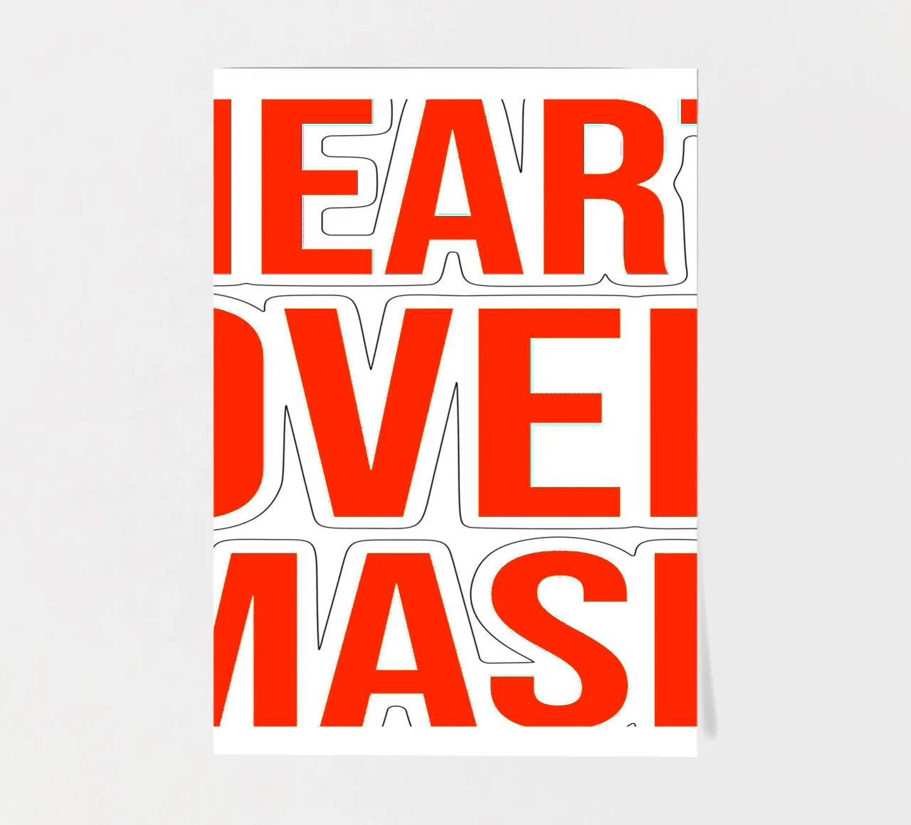 OVER Series- bold letters, brave values (5 colors) foglio adesivo da OVER SERIES