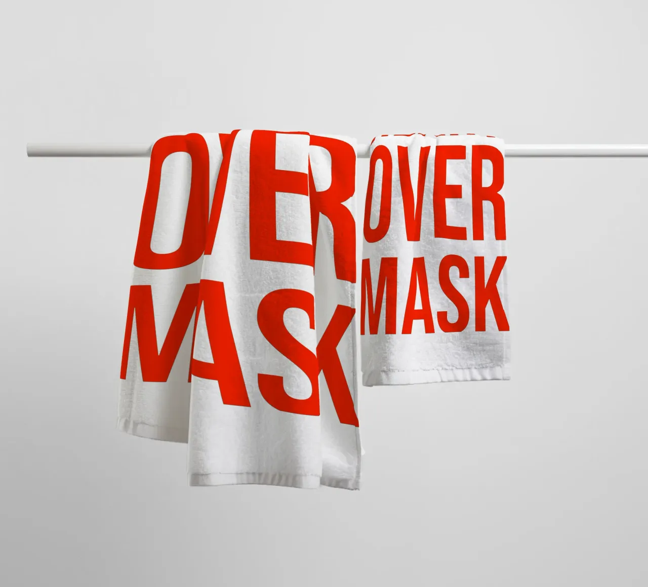 OVER Series- bold letters, brave values (5 colors) asciugamano da bagno da OVER SERIES