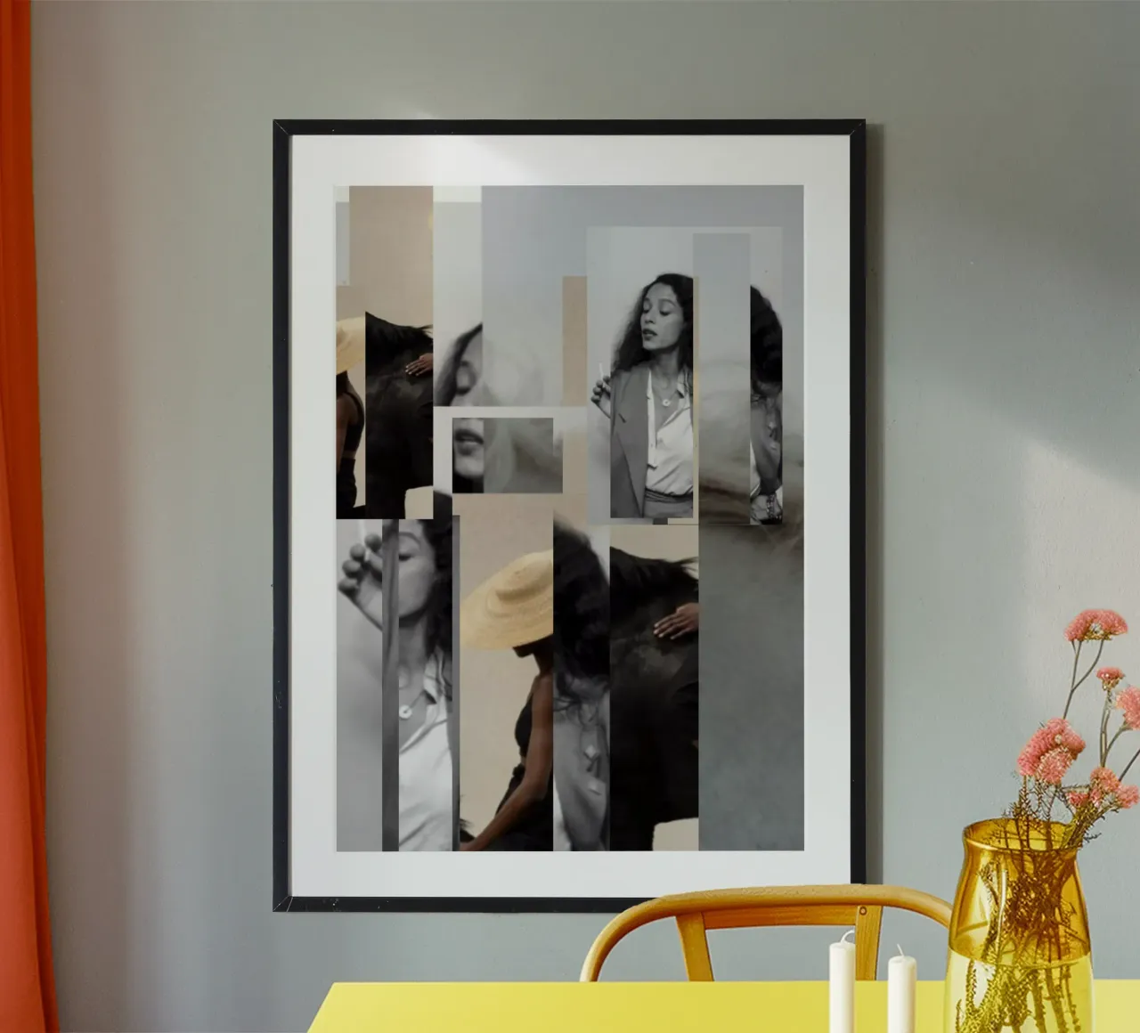 Cavallo poster con telaio in legno da dekonstruktiv