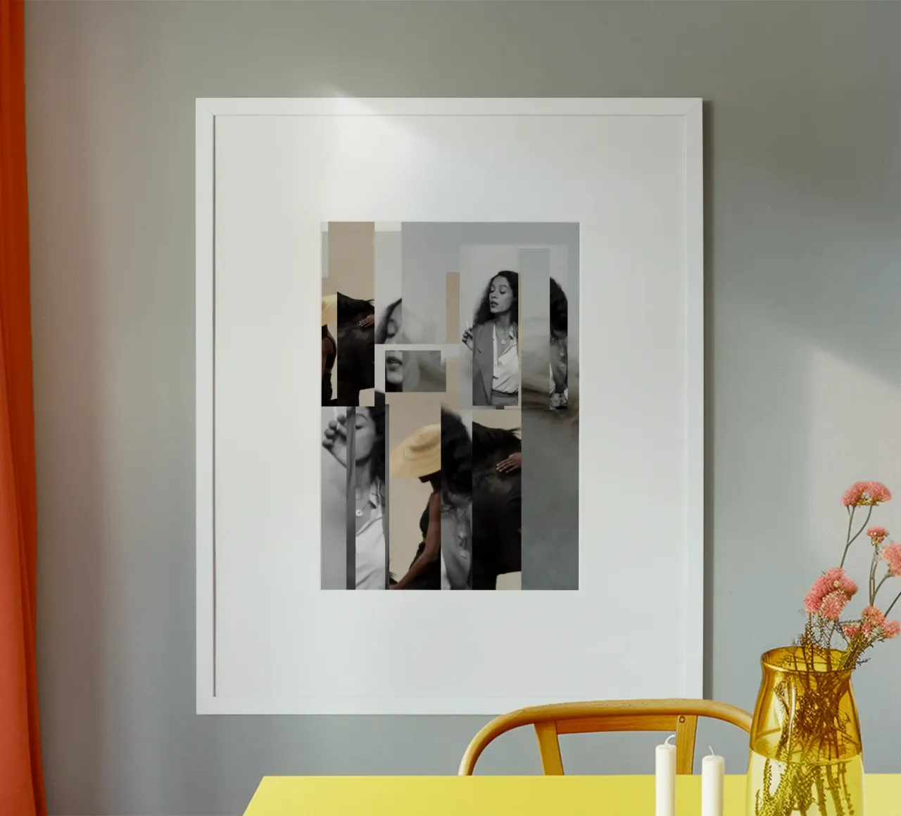 Cavallo poster con telaio in legno da dekonstruktiv