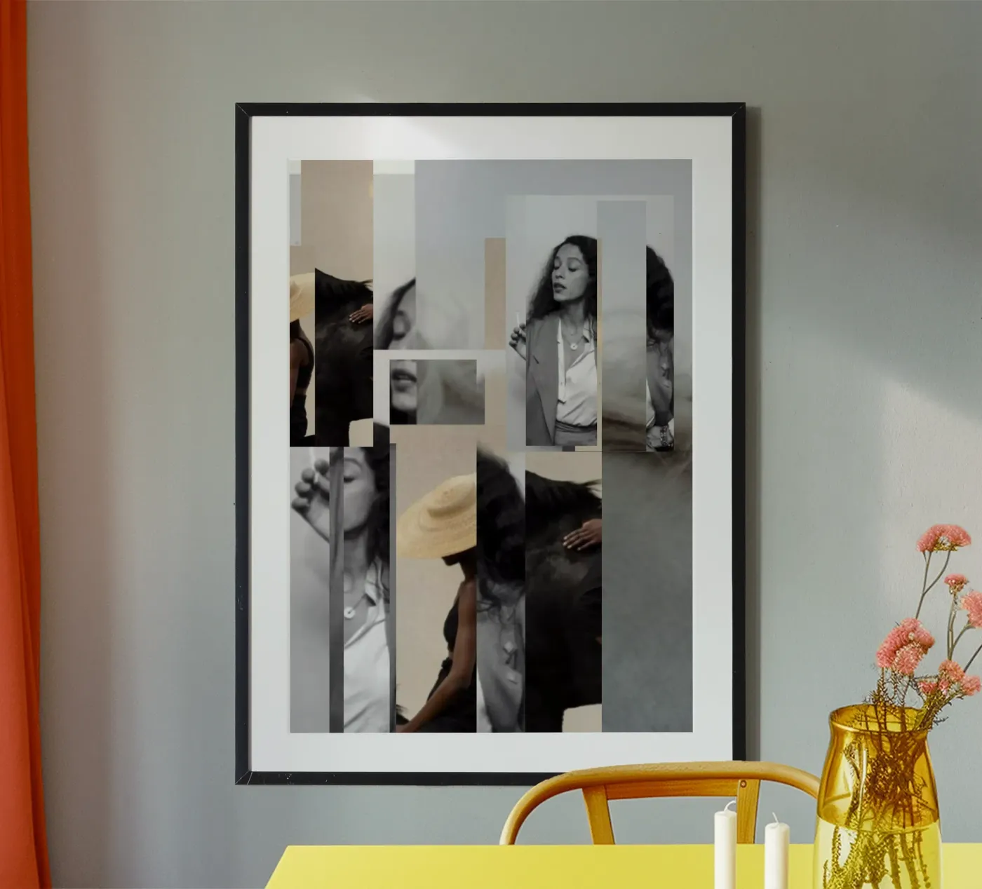 Paard poster van dekonstruktiv