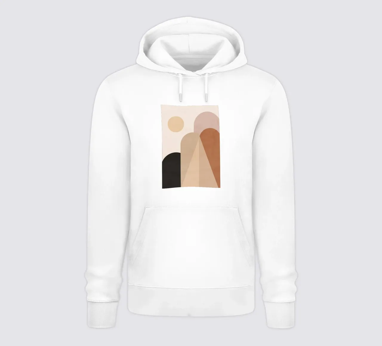 Sole e colline astratte felpa con cappuccio da ThingDesign