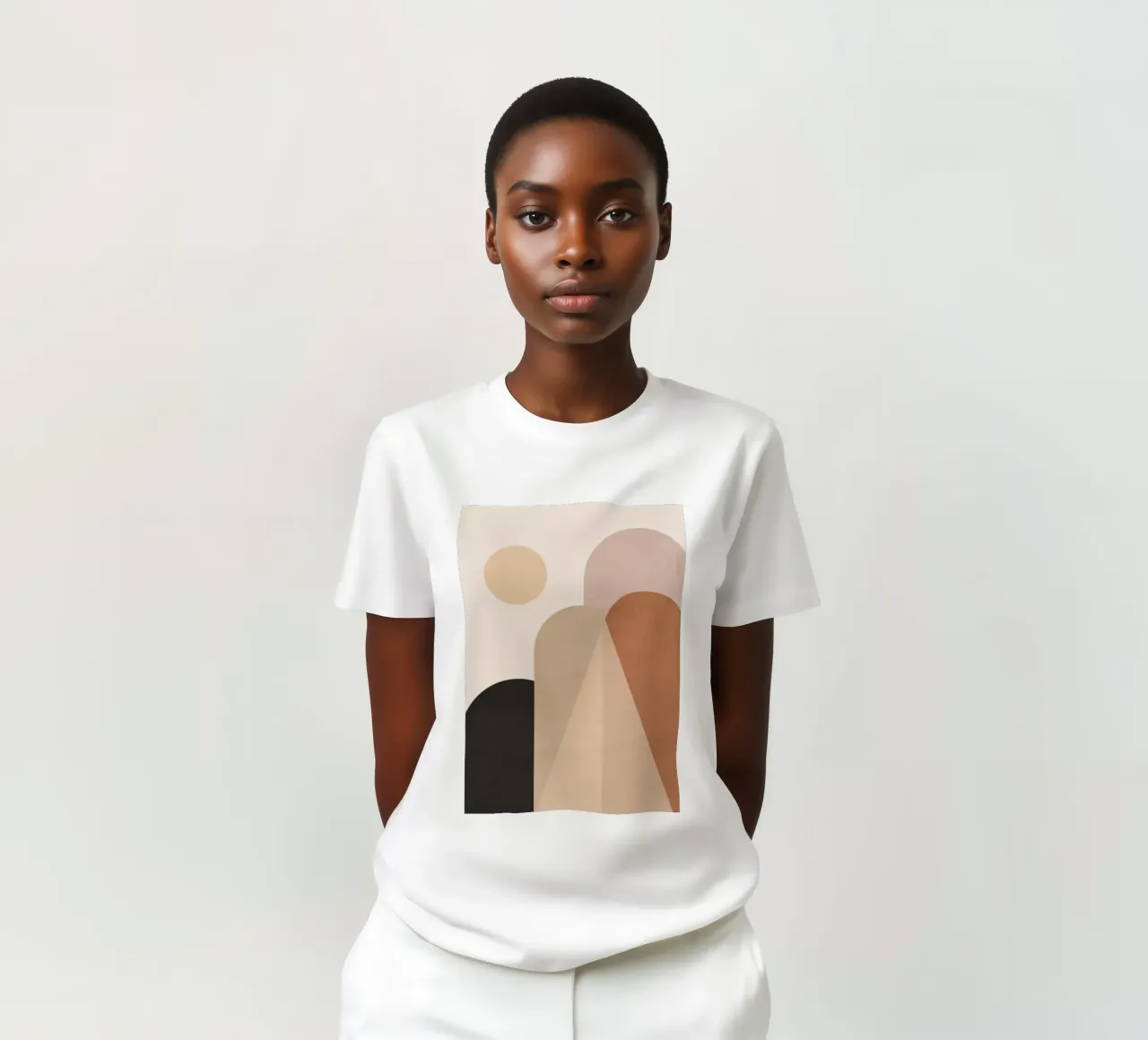 Sole e colline astratte t-shirt da ThingDesign