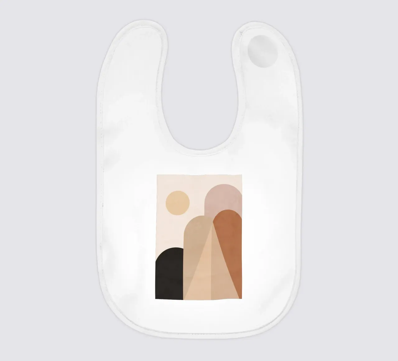 Sole e colline astratte bavaglino da ThingDesign