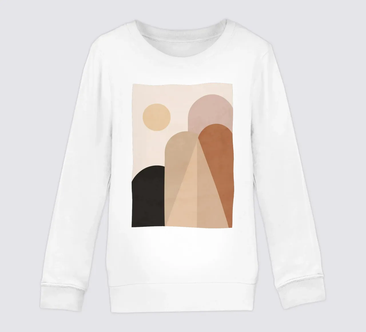 Sole e colline astratte felpa bambino da ThingDesign