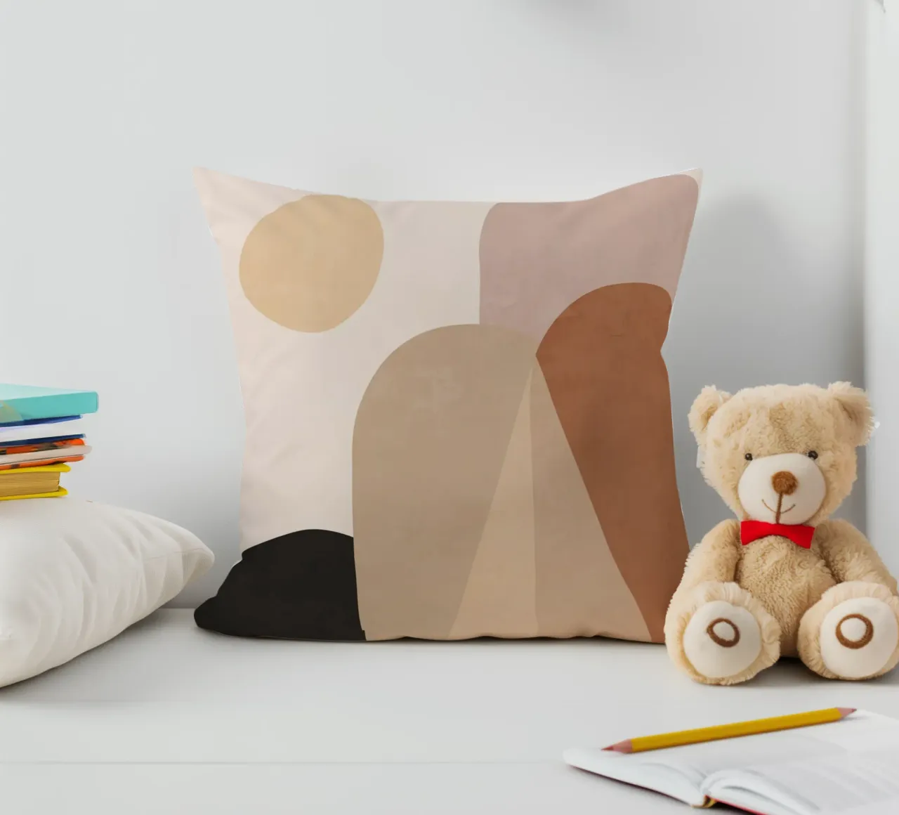 Sole e colline astratte cuscino da ThingDesign