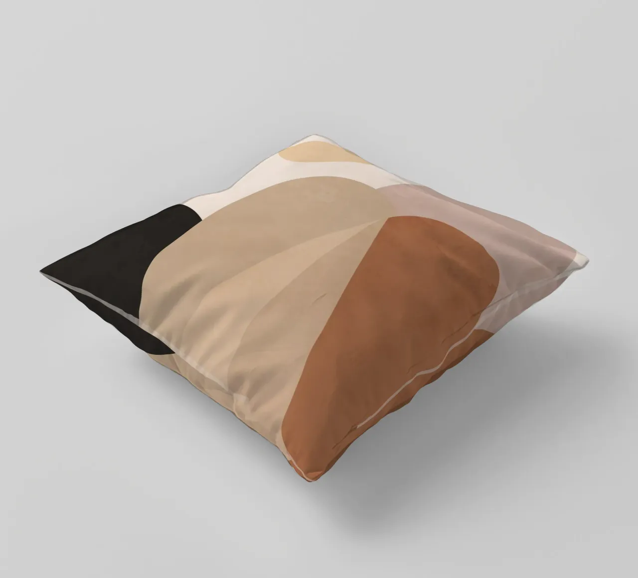 Sole e colline astratte cuscino da ThingDesign