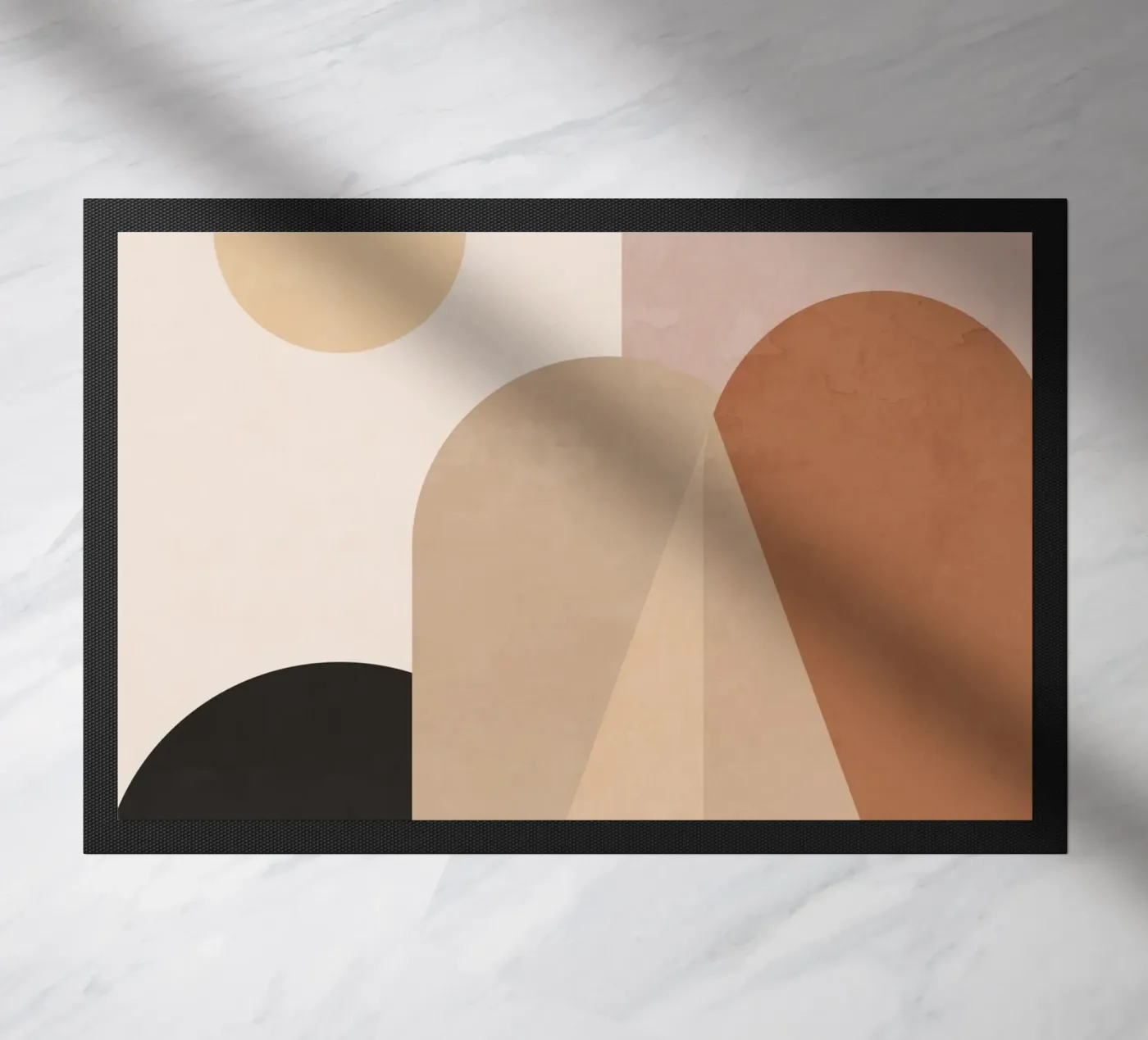 Sole e colline astratte zerbino da ThingDesign