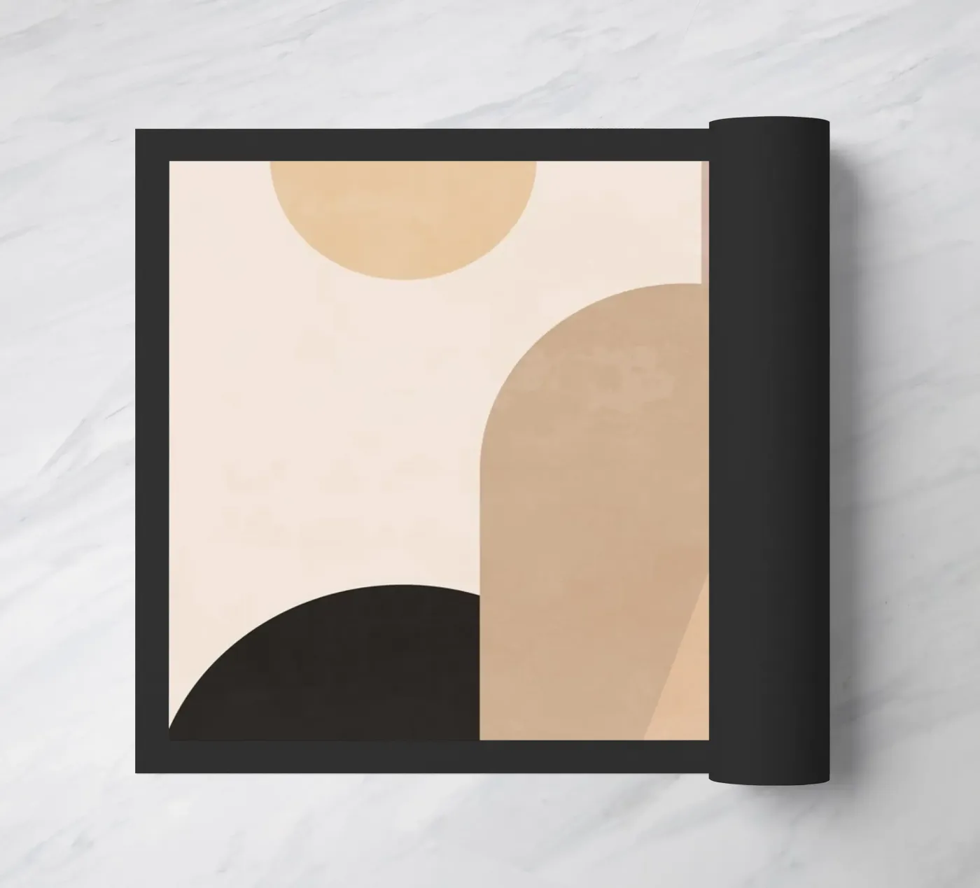 Sole e colline astratte zerbino da ThingDesign