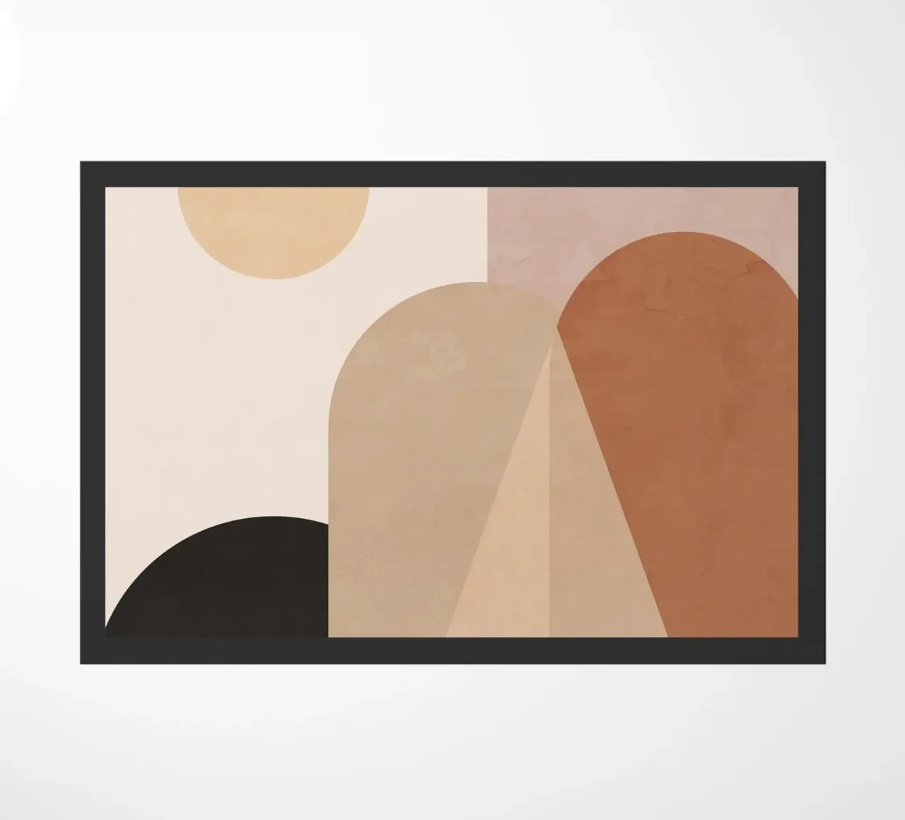 Sole e colline astratte zerbino da ThingDesign