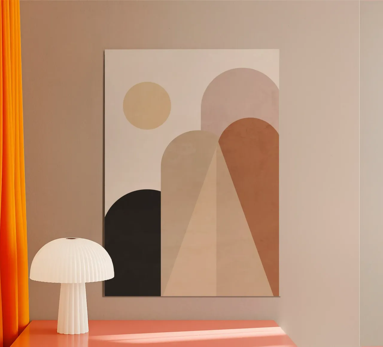 Sole e colline astratte alluminio dibond da ThingDesign