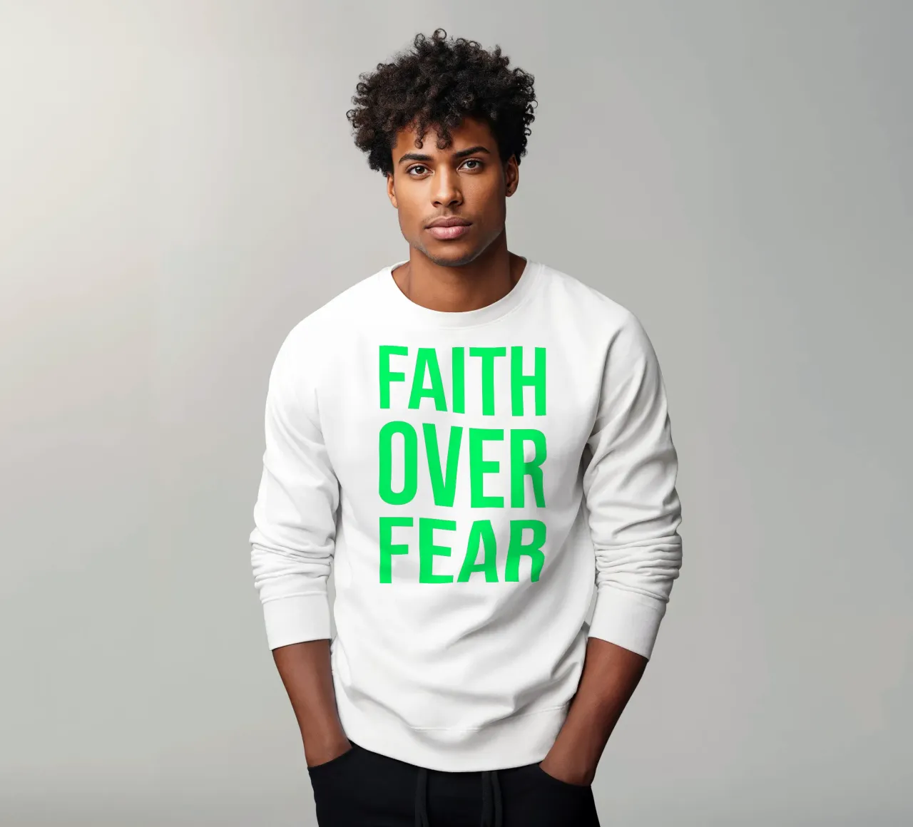 OVER Series- bold letters, brave values (5 colors) felpa da OVER SERIES