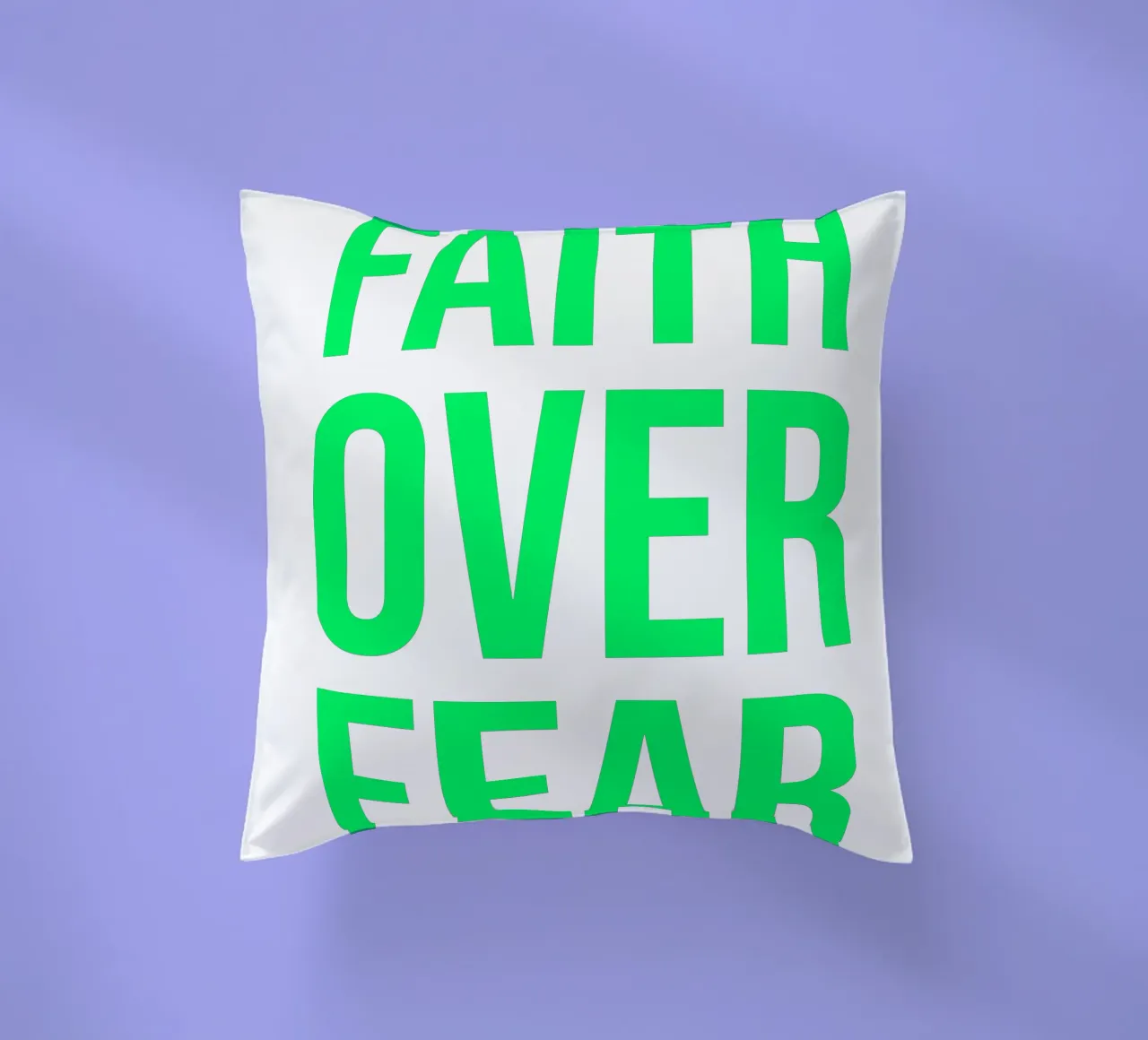 OVER Series- bold letters, brave values (5 colors) cuscino da OVER SERIES