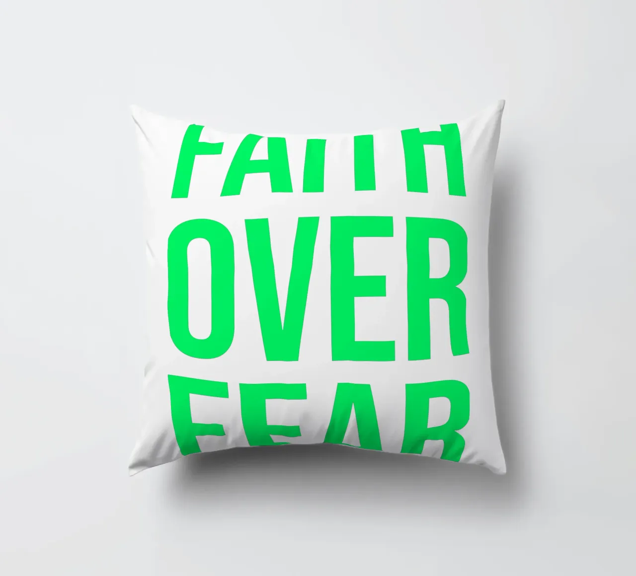 OVER Series- bold letters, brave values (5 colors) cuscino da OVER SERIES