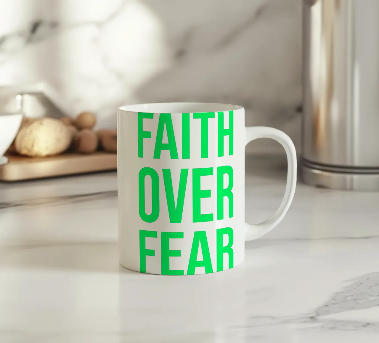 OVER Series- bold letters, brave values (5 colors) tazza in ceramica da OVER SERIES