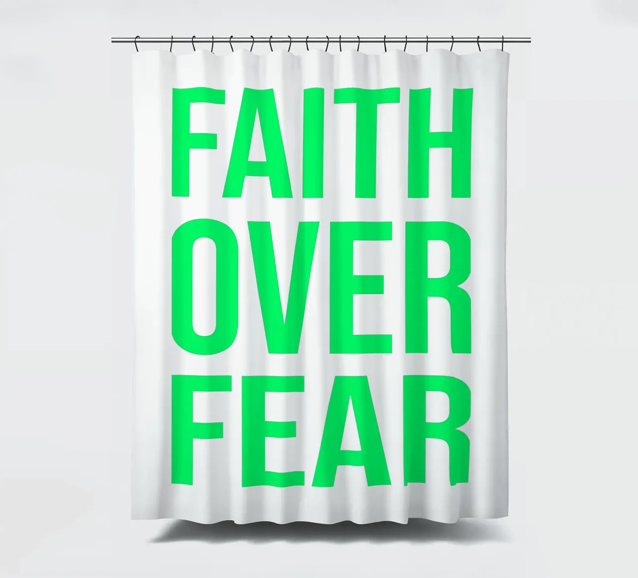 OVER Series- bold letters, brave values (5 colors) tenda da doccia da OVER SERIES