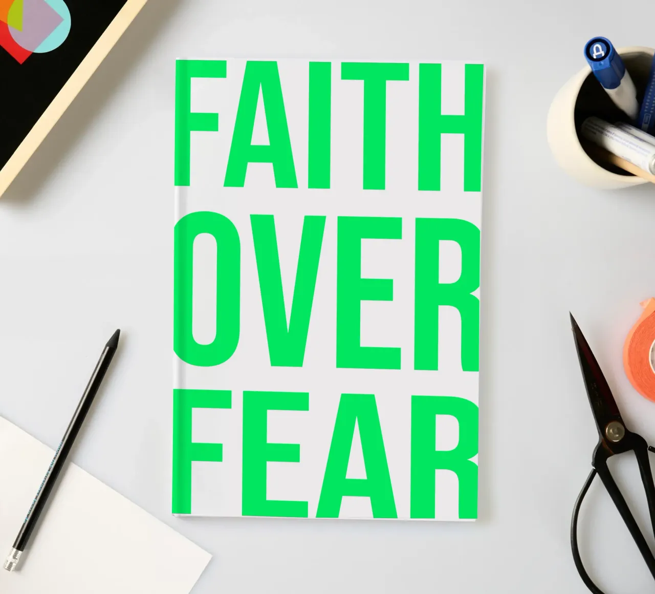 OVER Series- bold letters, brave values (5 colors) carnet de notes de OVER SERIES