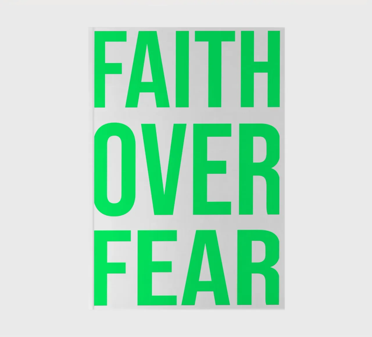 OVER Series- bold letters, brave values (5 colors) carnet de notes de OVER SERIES