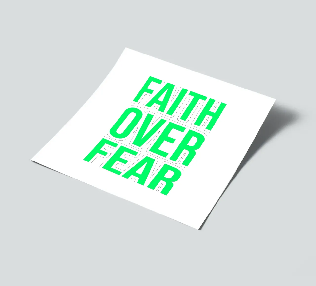 OVER Series- bold letters, brave values (5 colors) foglio adesivo da OVER SERIES