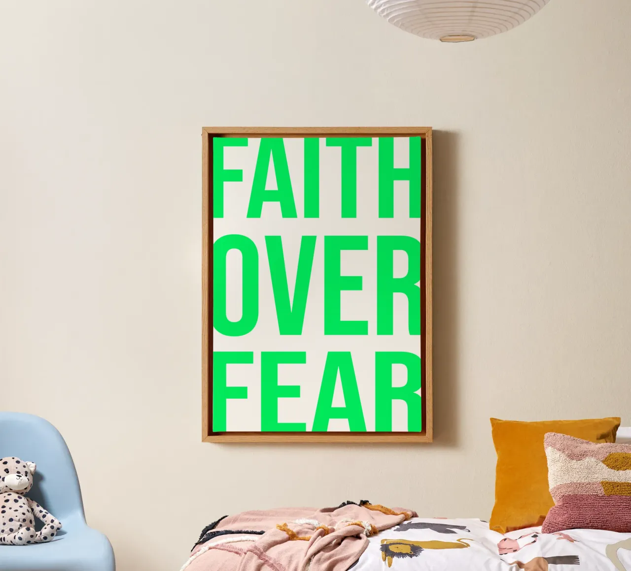 OVER Series- faith over fear (5 colors) canvas by OVER SERIES