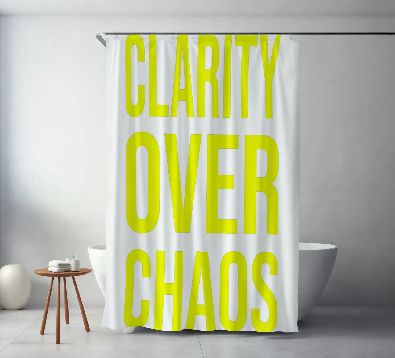 OVER Series- bold letters, brave values (5 colors) tenda da doccia da OVER SERIES