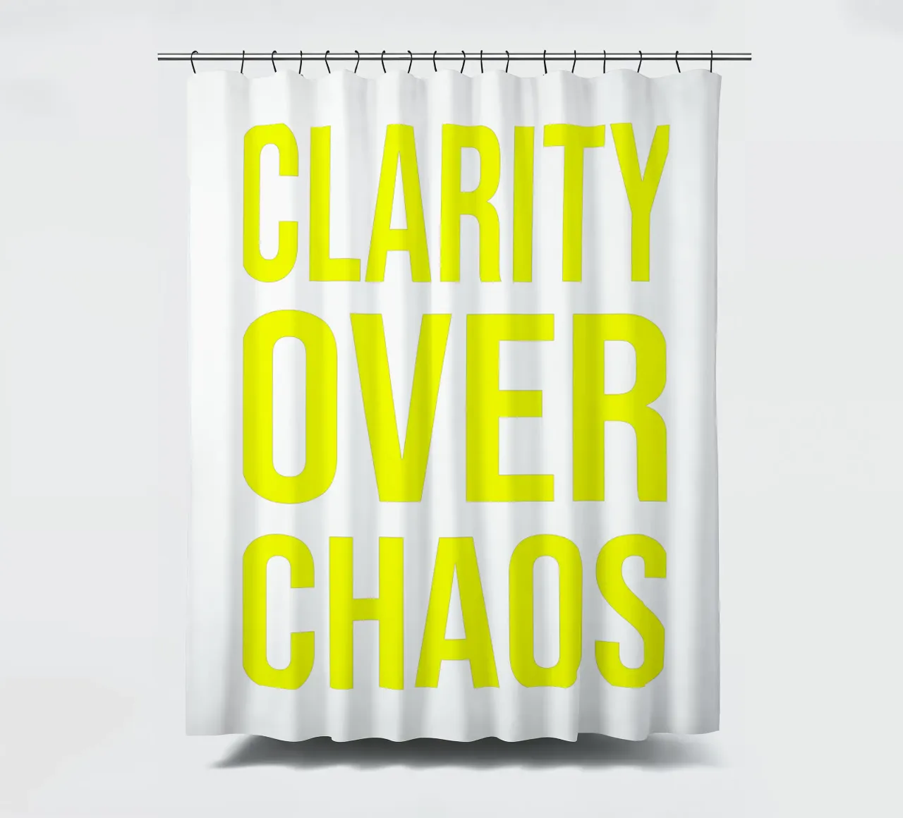 OVER Series- bold letters, brave values (5 colors) tenda da doccia da OVER SERIES