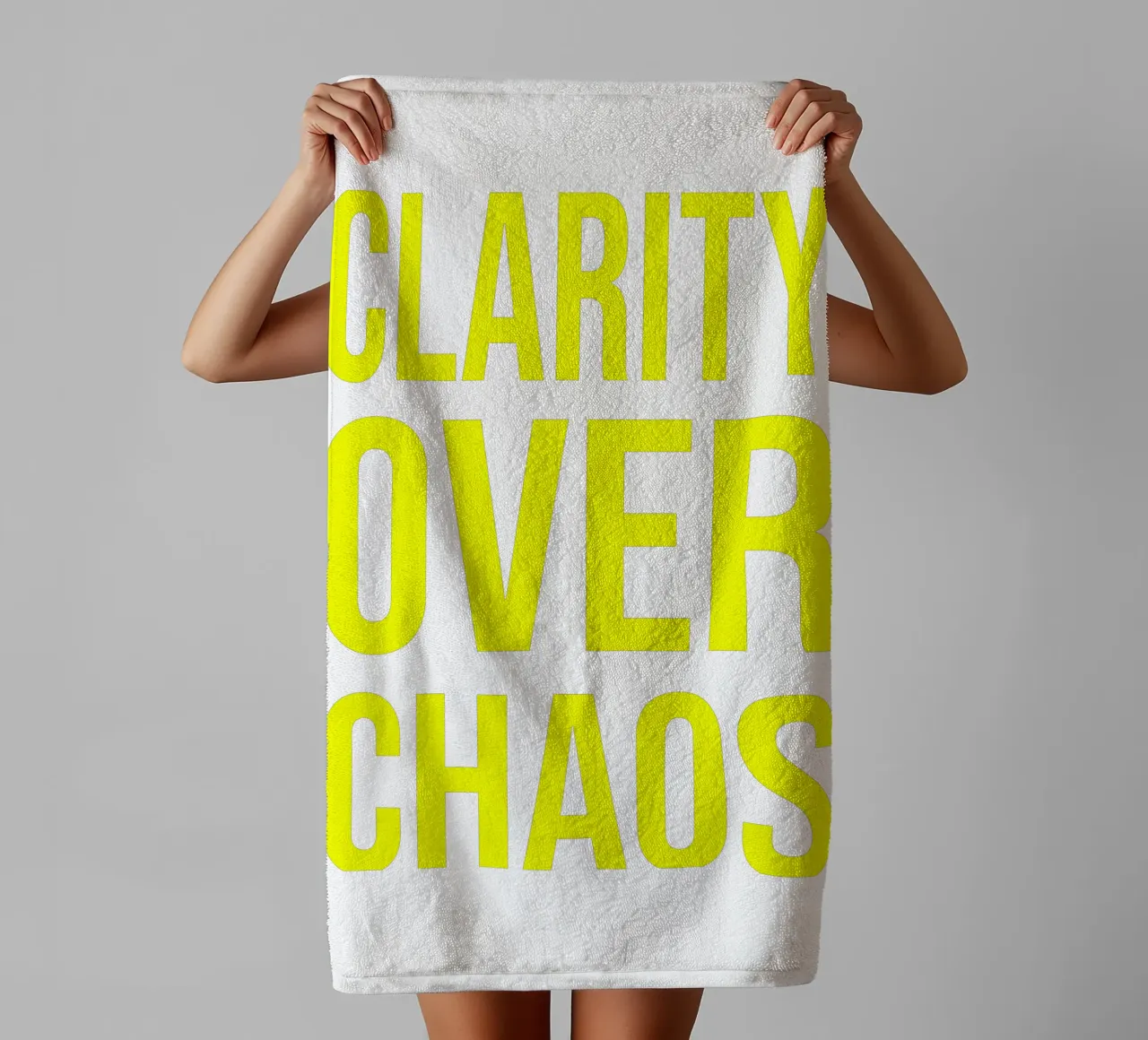OVER Series- bold letters, brave values (5 colors) asciugamano da bagno da OVER SERIES