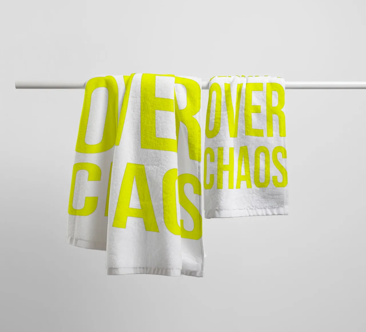 OVER Series- bold letters, brave values (5 colors) asciugamano da bagno da OVER SERIES
