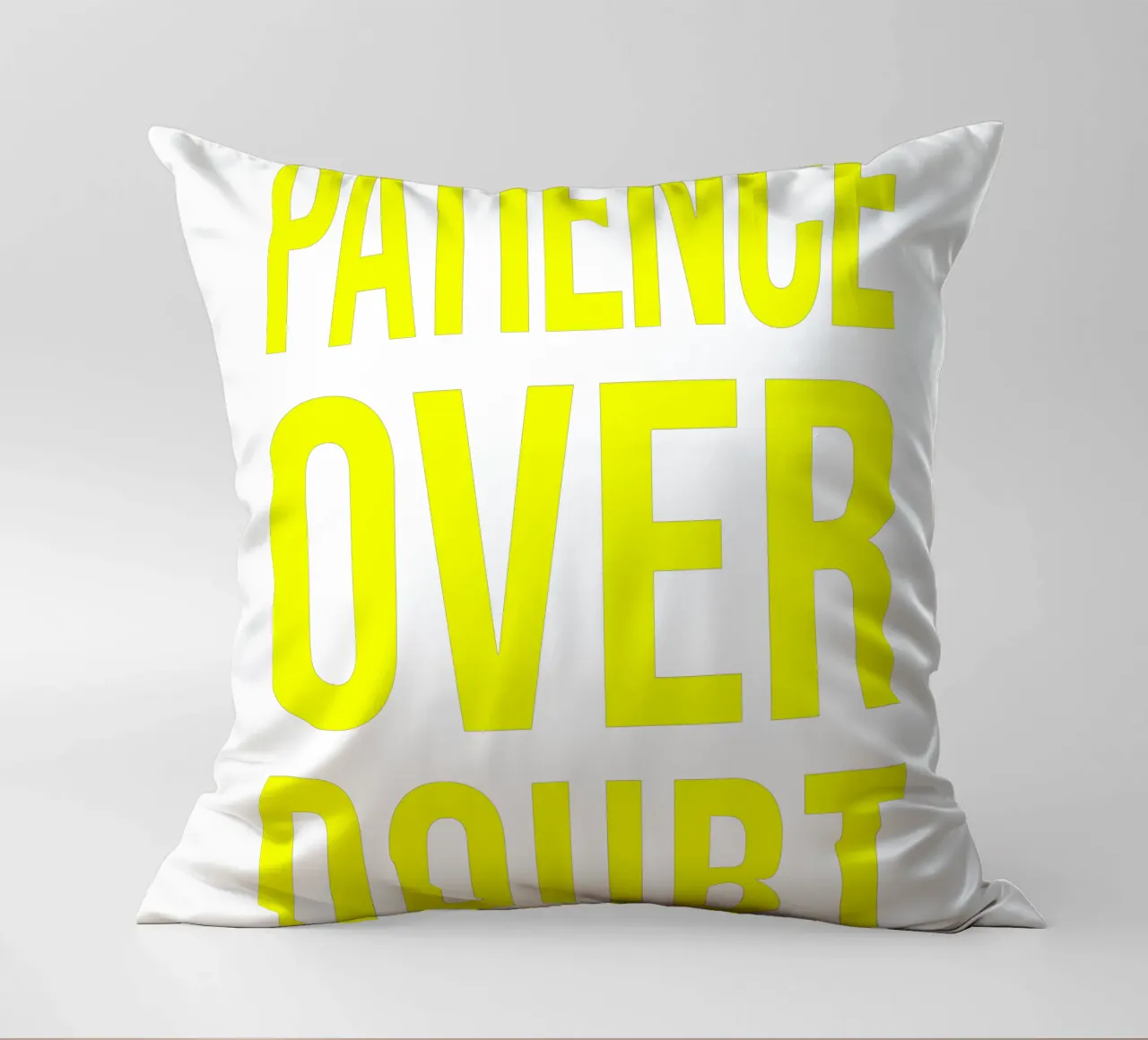OVER Series- bold letters, brave values (5 colors) cuscino da OVER SERIES