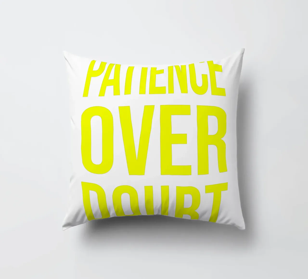 OVER Series- bold letters, brave values (5 colors) cuscino da OVER SERIES