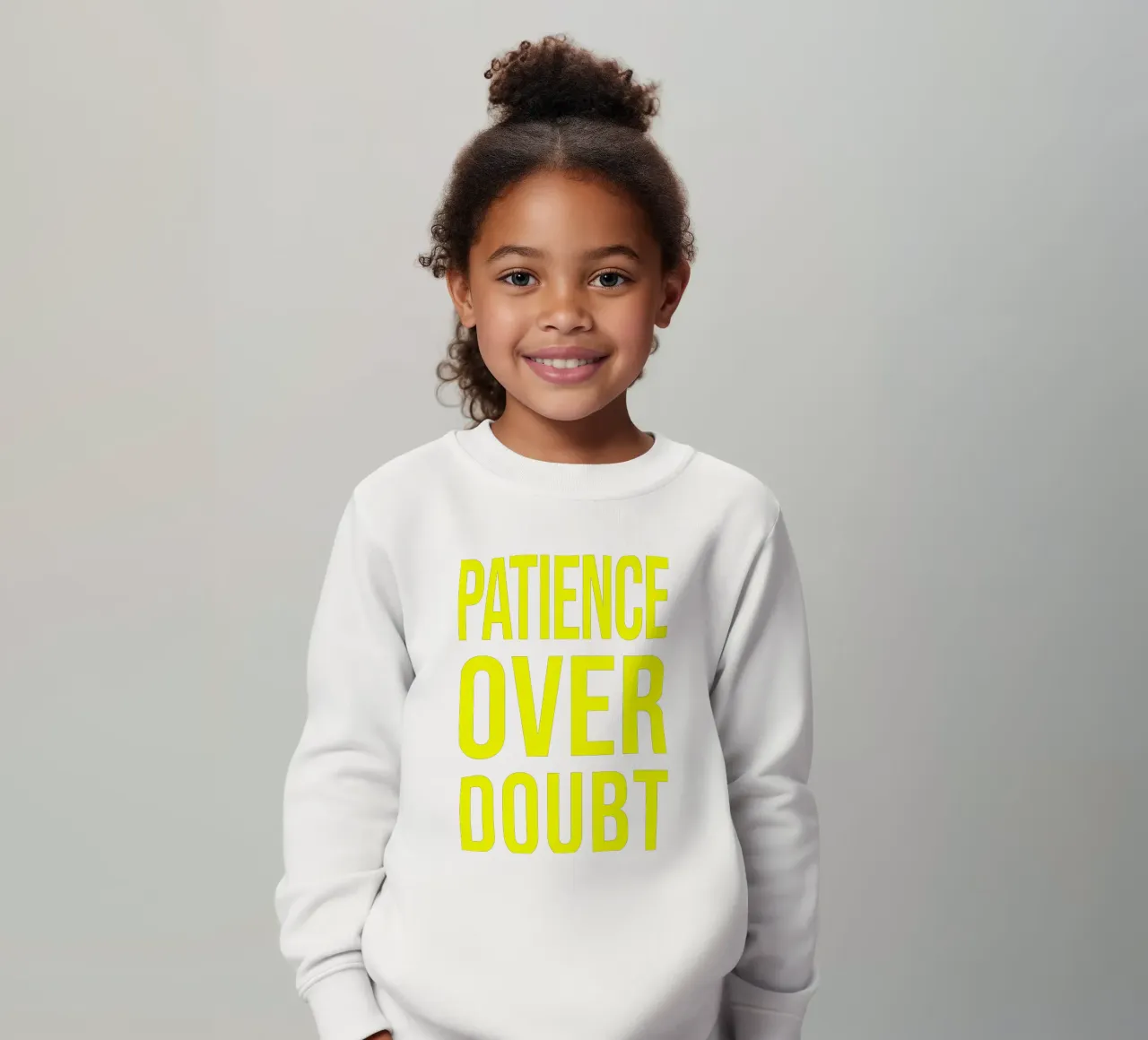 OVER Series- bold letters, brave values (5 colors) felpa bambino da OVER SERIES