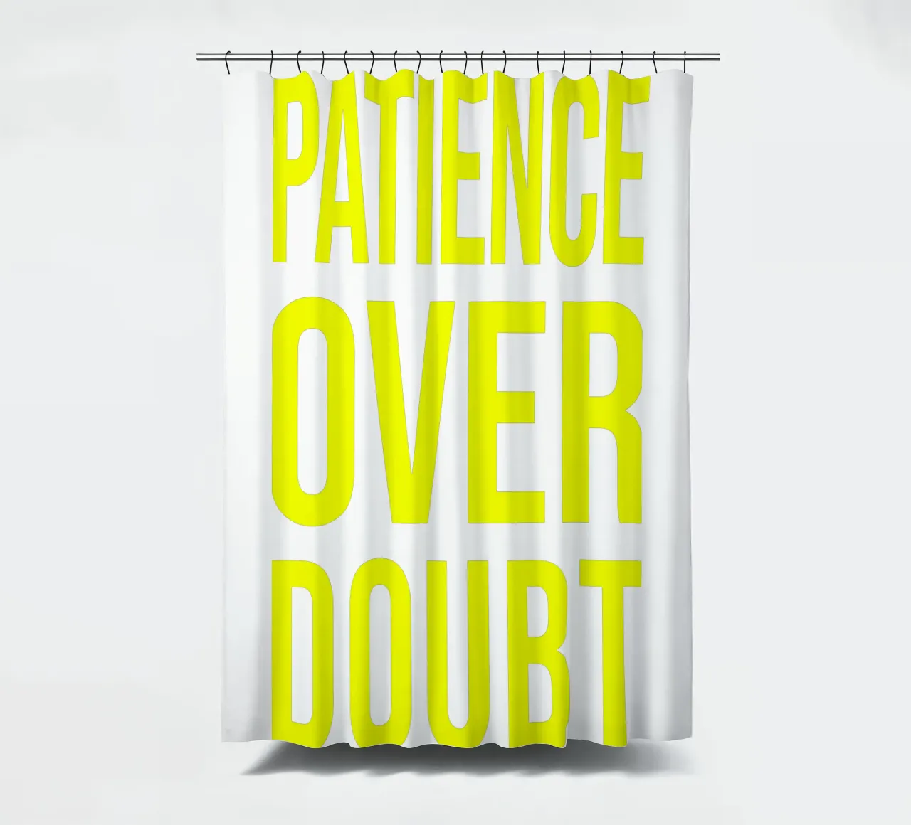 OVER Series- bold letters, brave values (5 colors) tenda da doccia da OVER SERIES