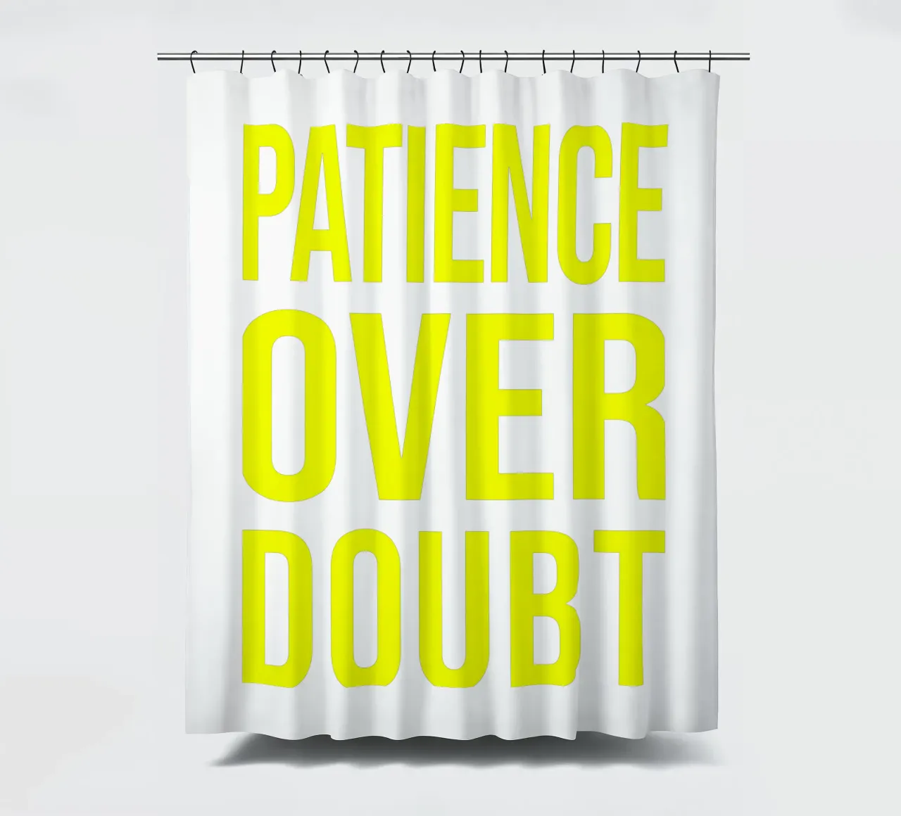 OVER Series- bold letters, brave values (5 colors) tenda da doccia da OVER SERIES